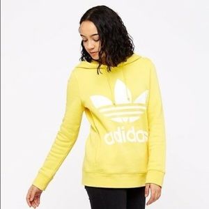 Women’s Adidas Yellow Hoodie (with pockets)